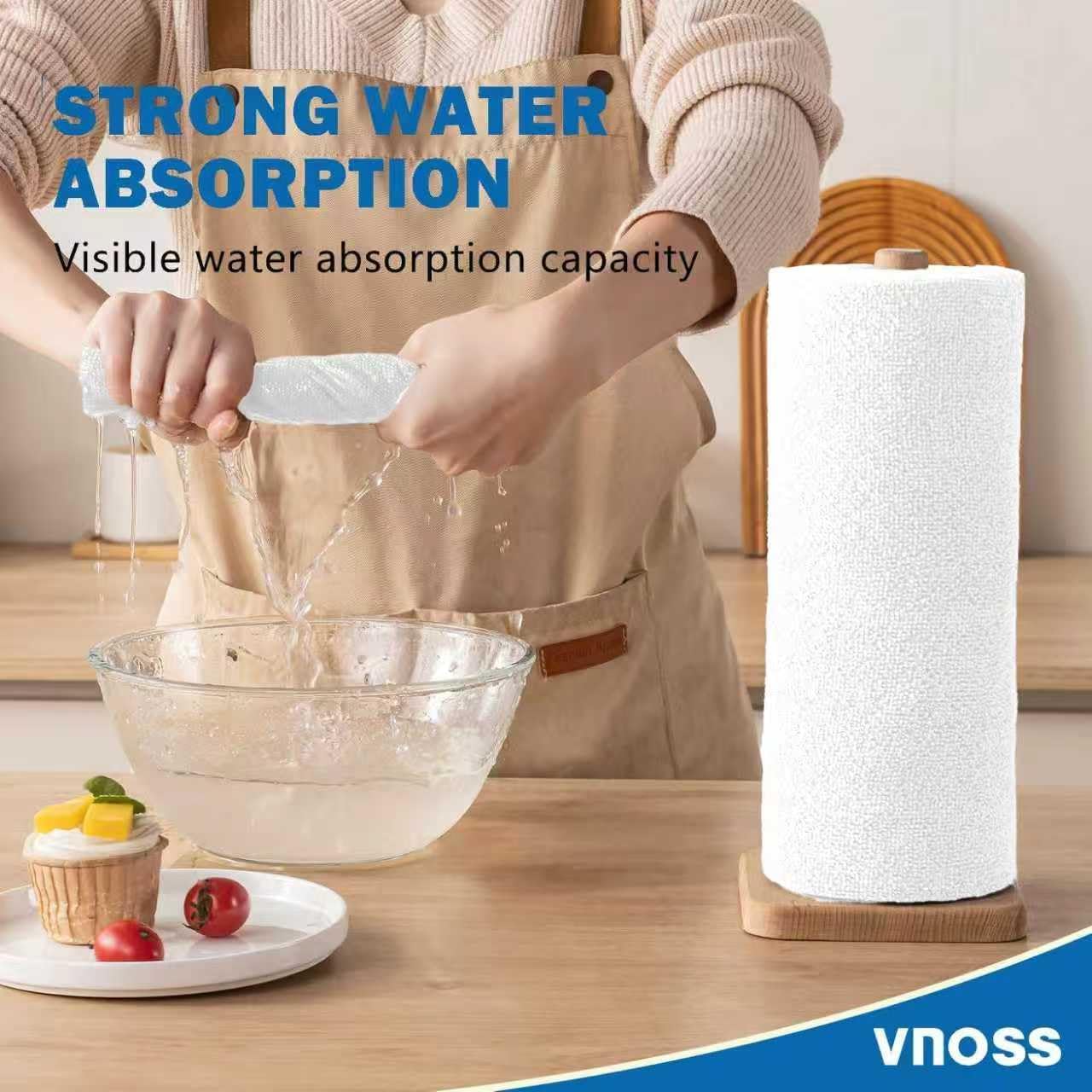 55 Pack Microfiber Cleaning Cloth Roll, Tear Away Reusable Towels, 11" X 9", Ultra Absorbent & Lint Free Cloth for Cars, Kitchen, Window, Home and Shop, White image 3