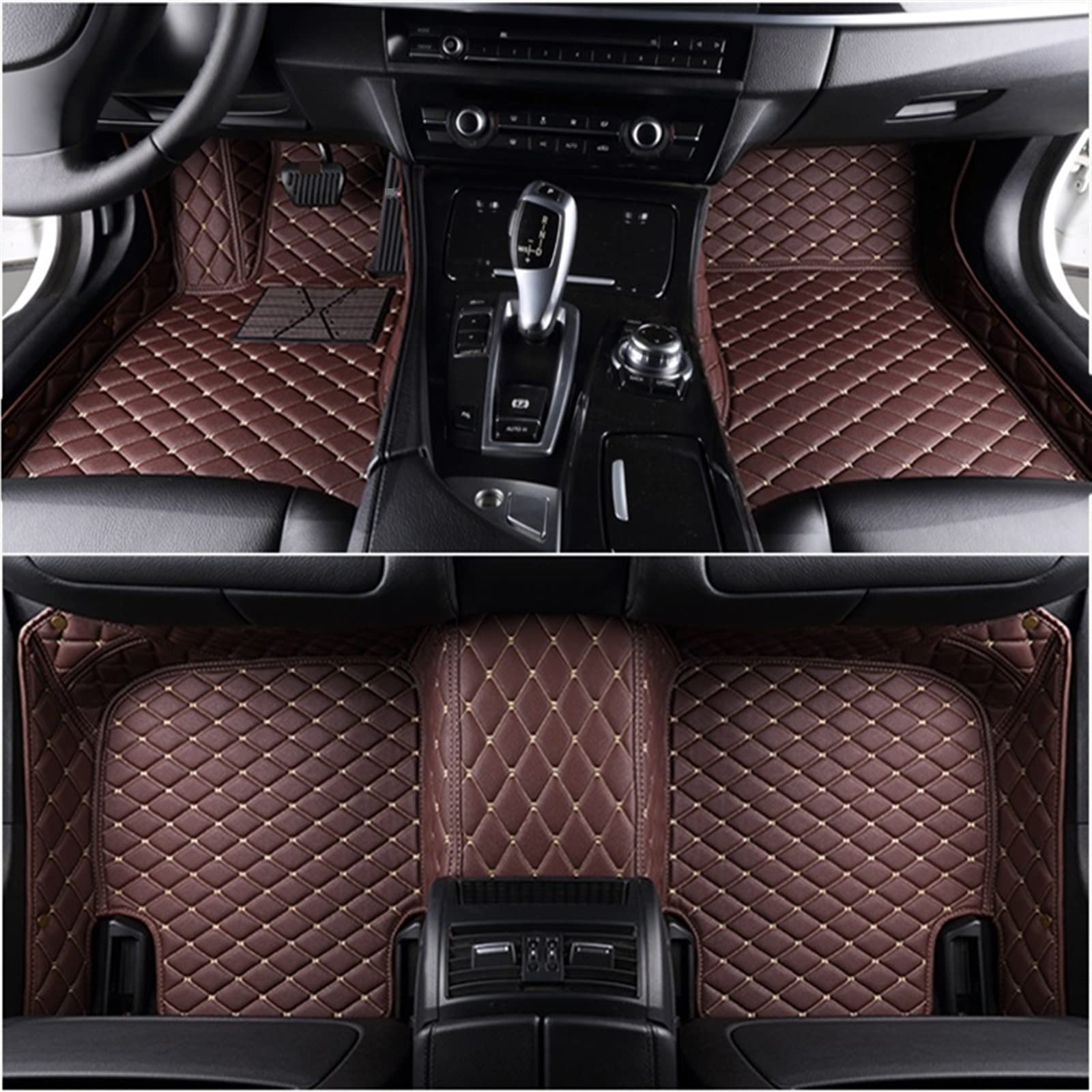 Tapis de sol voiture pour Q3 Q5 Q7 5 places sur mesure café