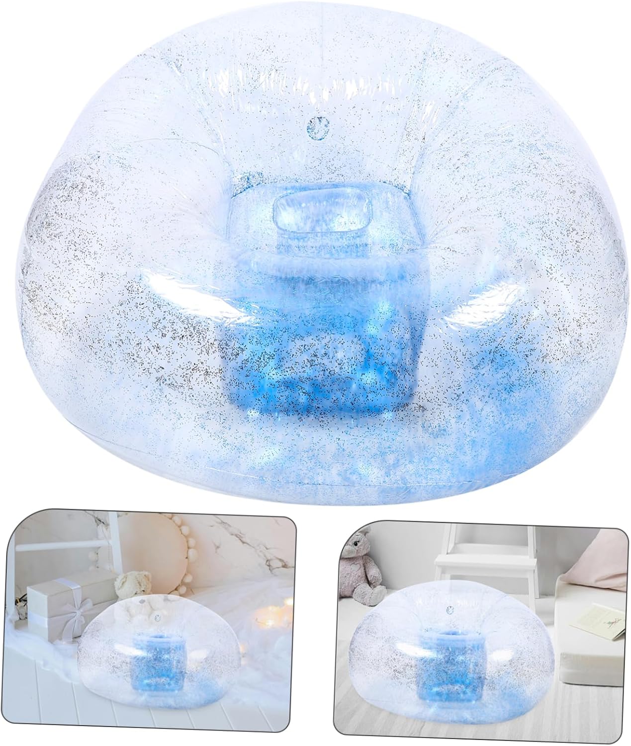 Inflatable Footstool for Camping Thickened Portable Foot Rest with Soft Material Easy to Clean Inflatable Stool for Outdoor Relaxation Lightweight and Convenient