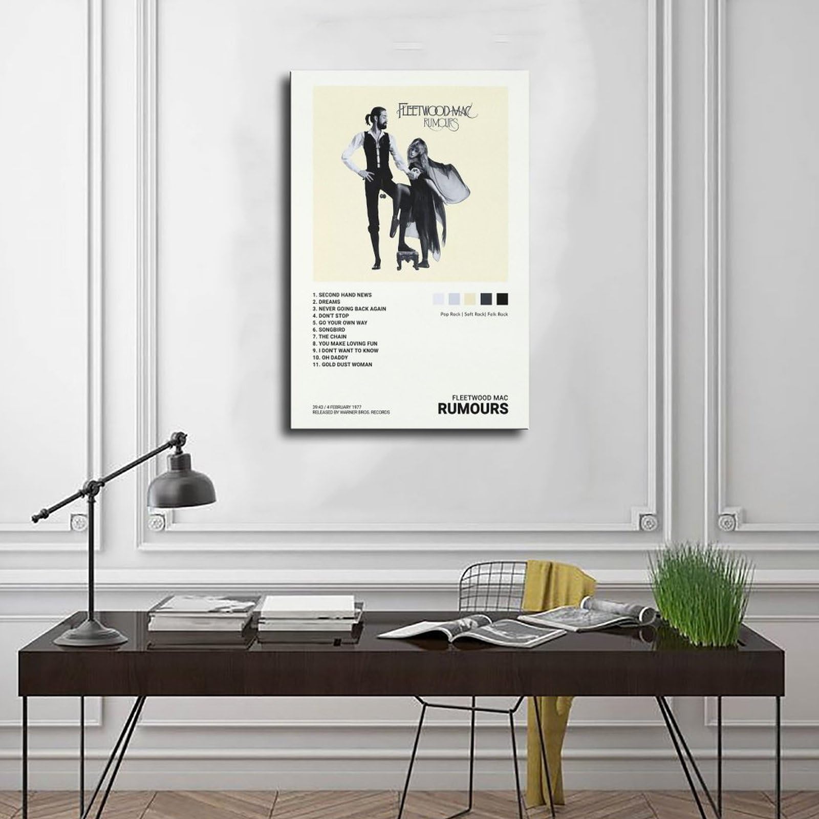 MANGD Fleetwood Mac Poster Vintage Sur Toile Pour Chambre à Coucher - 40 X 60 Cm