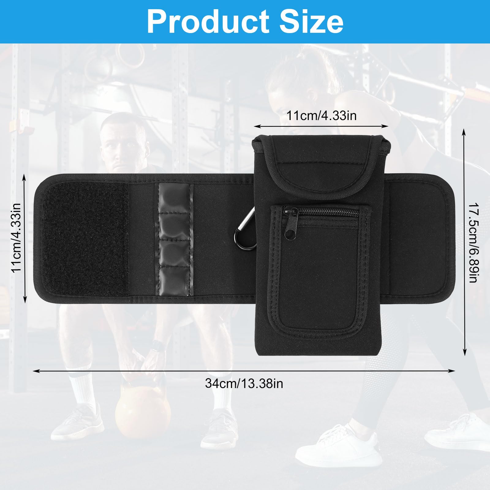 prota Magnetico Fitness Borsa, Borsa Magnetica per Accessori Palestra, Accessori Palestra Borsa da Palestra Magnetica per Palestra per Borracce Cellulari Chiavi