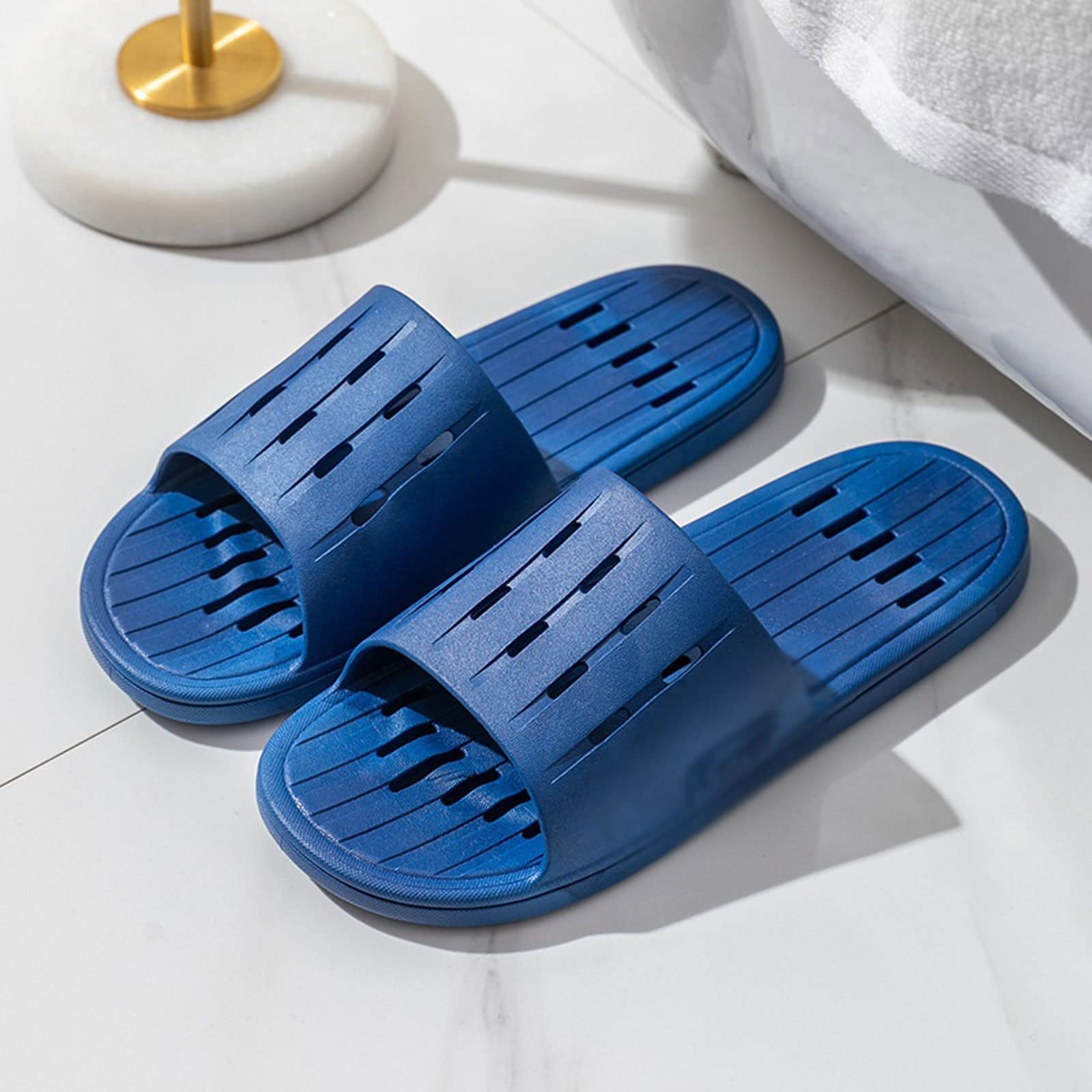 Ciabatte da Donna, da Uomo, estive, da Interno, Antiscivolo, Anti-Perdita d'Acqua, ad Asciugatura Rapida, per Coppia, da casa, da Bagno, da Hotel, Pantofole da Donna (Rosso 36/37 EU)