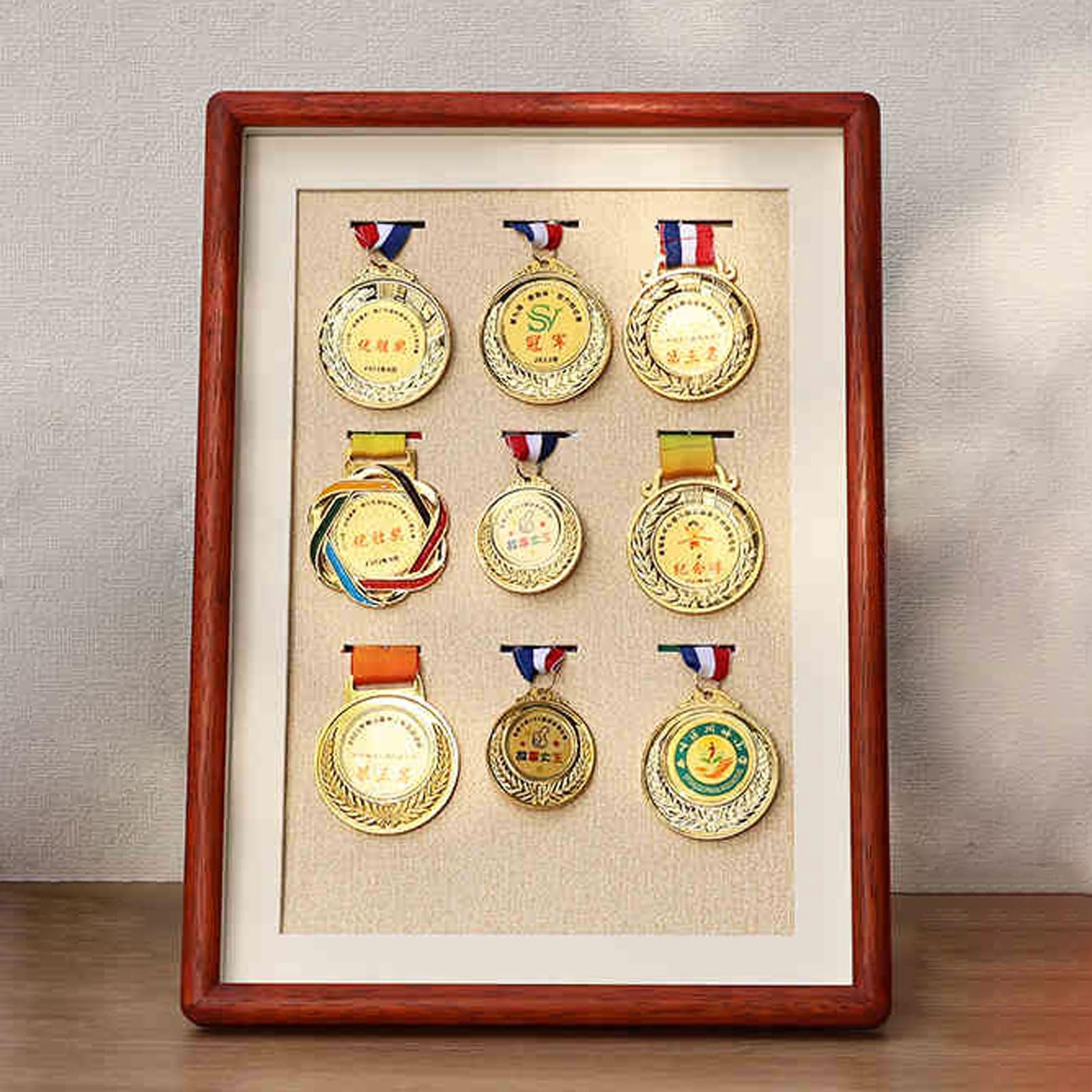 Medalla Caja Expositora Insignias,Medalla Deportes Cuadro Mostrar,Medallas Militares Caja ExhibicióN,FáCil Limpiar,para Corredores,Ganador,FúTbol,Gimnasia Y Todos Los Deportes