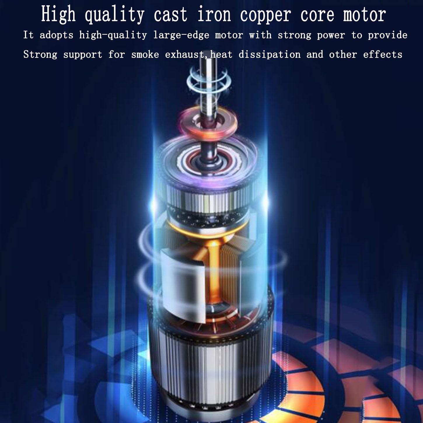 ICEMOB Industrial Exhaust Fan,Low Noise Inline Extractor Fan,Stainless Steel Fan Blade,Double Ball Bearing Motor,2800R/Min Bathroom Ventilation Fan,Exhaust Air Blower for Kitchen,Garage,10 inches