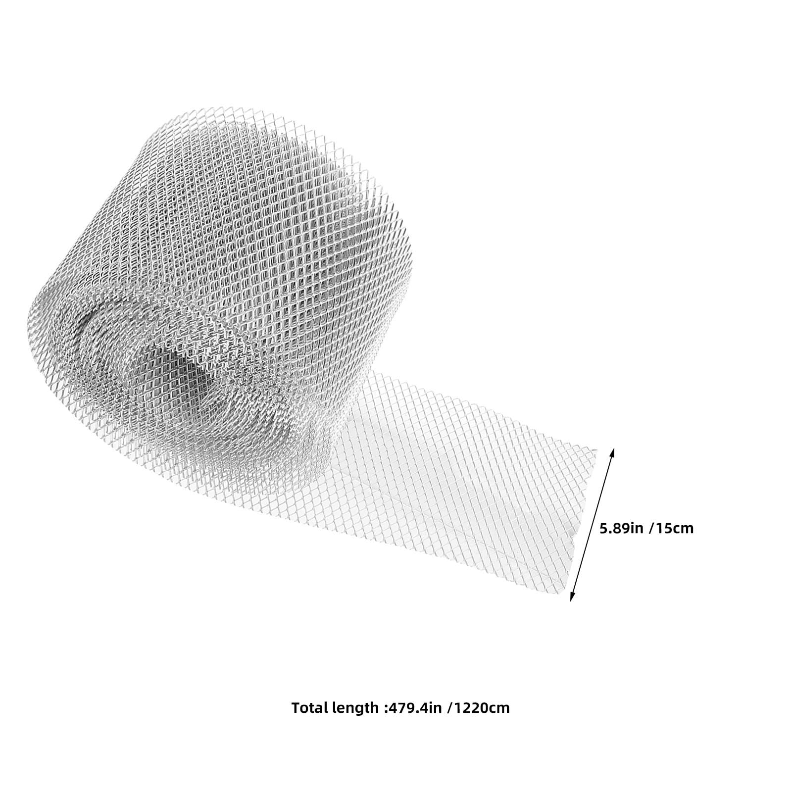 Aluminium Dachrinnenschutzgitter 1 Rolle 15cm X 12m Gewebtes Netz
