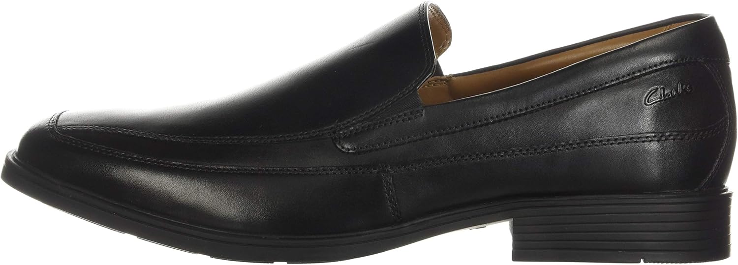 Clarks Men's Tilden Free Slip-On Loafer 11 Black Leather