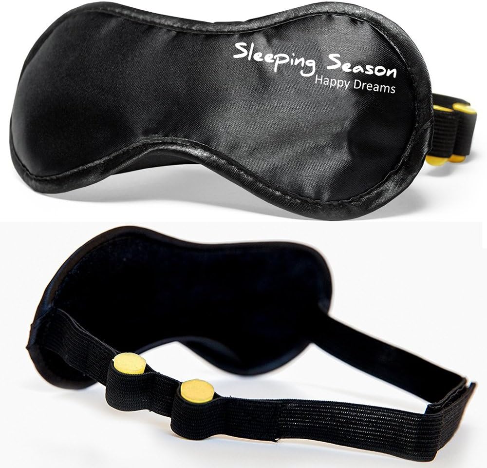 Sleep Mask with Ear Plugs, Soft, Washable, Adjustable
