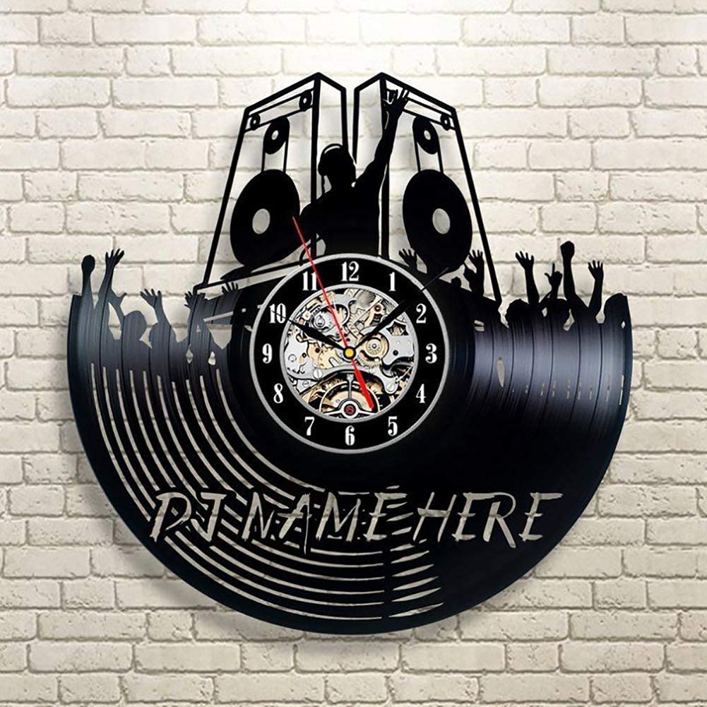 Horloge murale vinyle DJ mixer silence garanti pour votre bureau