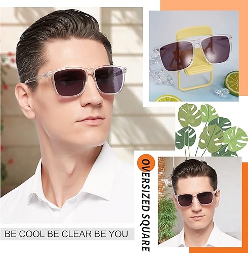 Miniatura 2 de MARE AZZURO Gafas de sol de lectura al aire libre para hombres de gran tamaño 1.0 1.25 1.5 1.75 2.0 2.25 2.5 2.75 3.0 3.5 4.0