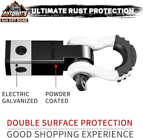 Miniatura 3 de AUTOBOTS - Receptor de enganche de remolque de 2 pulgadas, 35.000 libras de resistencia a la rotura, receptor de alta resistencia con tornillo de 58