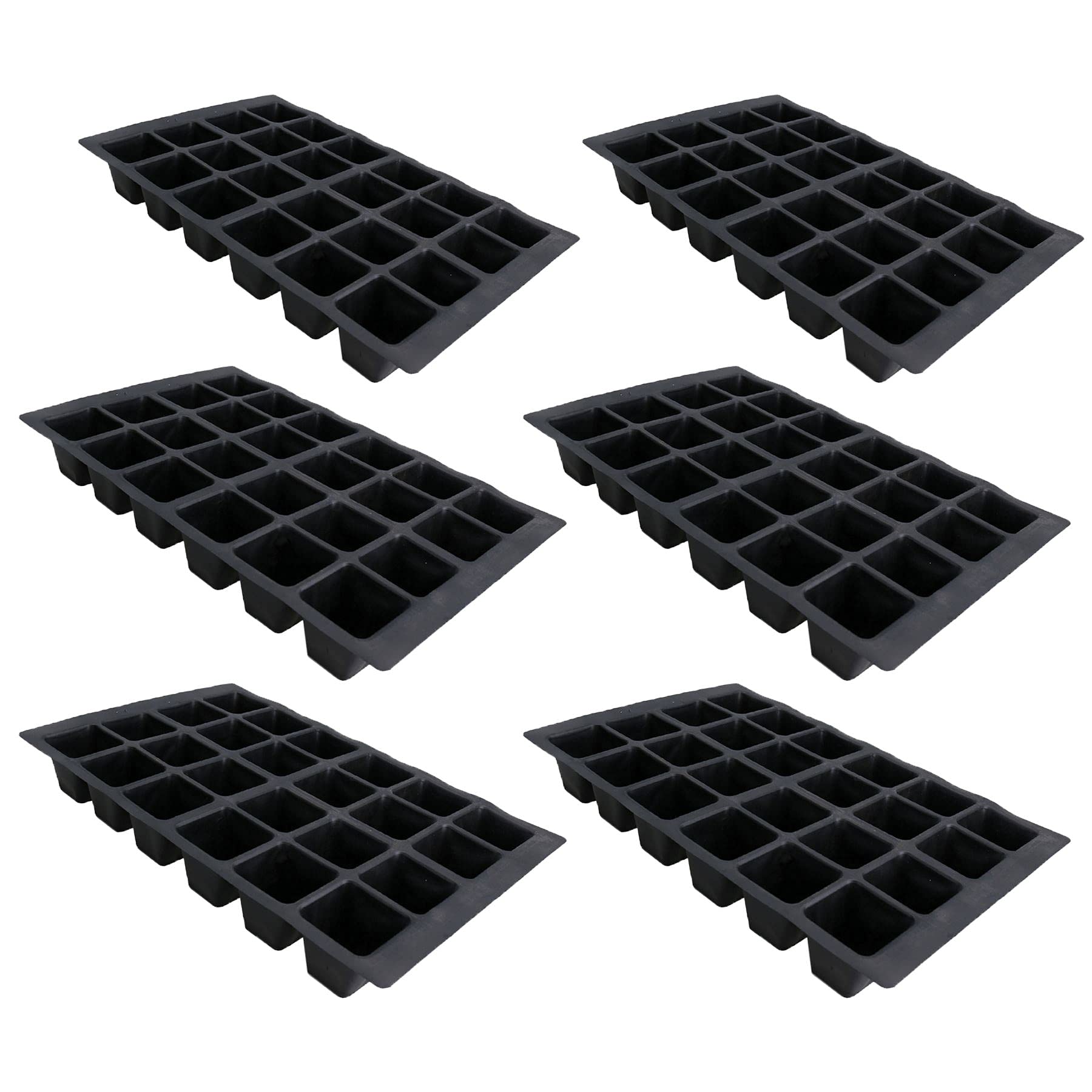 AB Tools 24 Cell Plant Trays Bedding Plant Pack Plastic Inserts Seed Tray Pots – 18 Trays