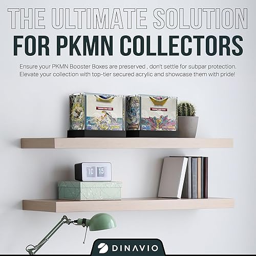 Miniatura 7 de PKMN - Caja de refuerzo de acrílico para exhibir  Funda protectora de caja de refuerzo  0.315 in + 0.197 in de acrílico 0.197 x 0.118 in  Compatible