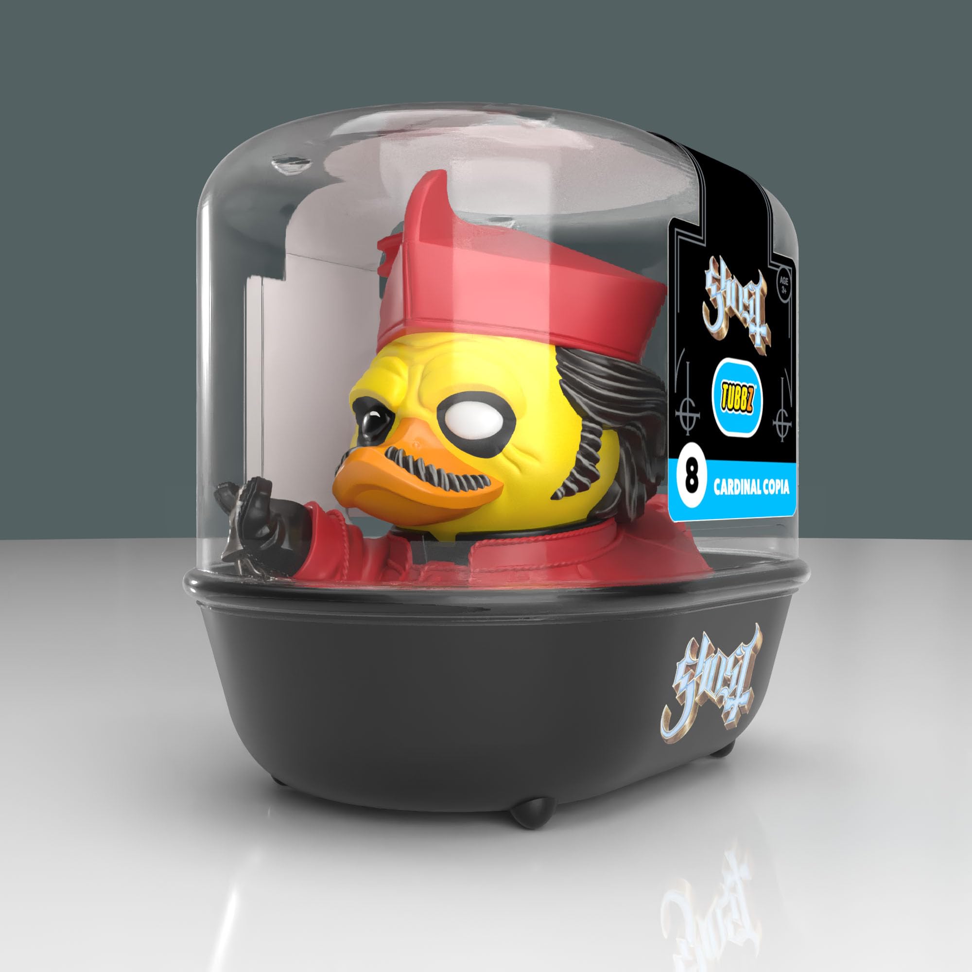 TUBBZ First Edition: Ghost - Cardinal Copia Cosplaying Rubber Duck Vinyl Figure, Cardinal Copia (Bathtub), 6x4x5 polegadas - Image 2