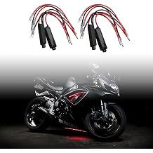 ANKIA 4pcs 12V Universal Motorcycle Turn Signal Indicator Motorcycle Turn Signal LED Load Resistance Decoder Flash Adapter Error Code Correction for Harley Yamaha Suzuki Honda