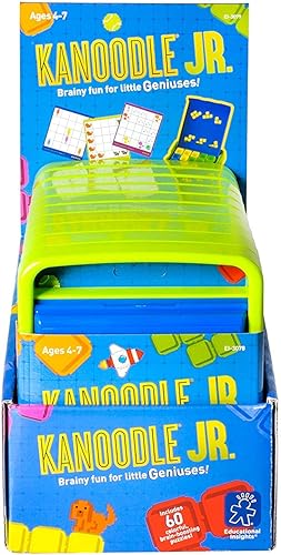 Educational Insights Kanoodle Jr. - Paquete de 10, 60 rompecabezas en cada juego, a partir de 4 años