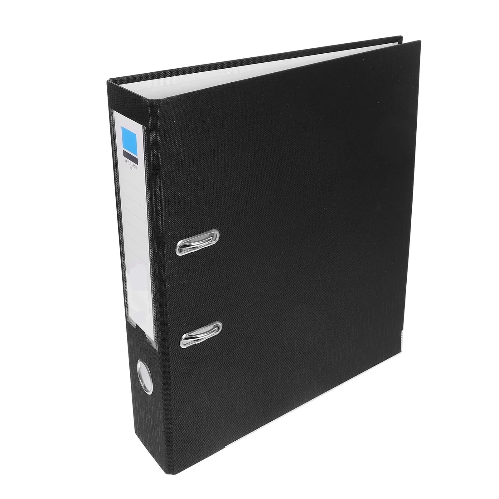 Kontoauszugsordner 2PCS Fringe Arch File Lever Files Binder with Clip Glitter Document Organizer Punch Hole Folder Office(Black)