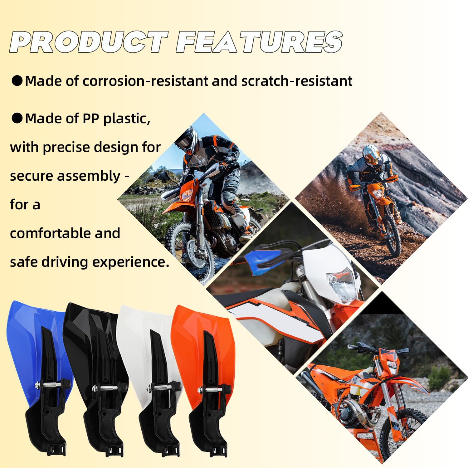JFG RACING Paramani Moto, Paramani Motocross 125 Paramani per KTM SX SXF EXCF 50 65 85 125 150 250 350 450 500 2017-2020 XCW XCF XC-Arancia