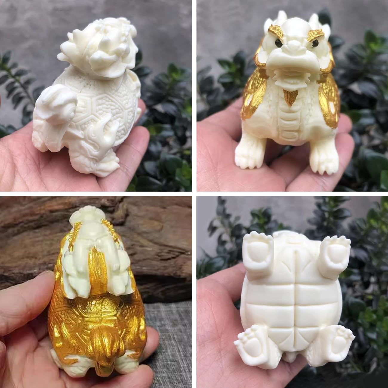 Amazon.co.jp: YUYAKESHI 龍亀 ミニ 置物 マスコット ロングイ 風水 