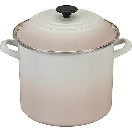 Le Creuset Enamel On Steel Stockpot, 10 qt., Meringue