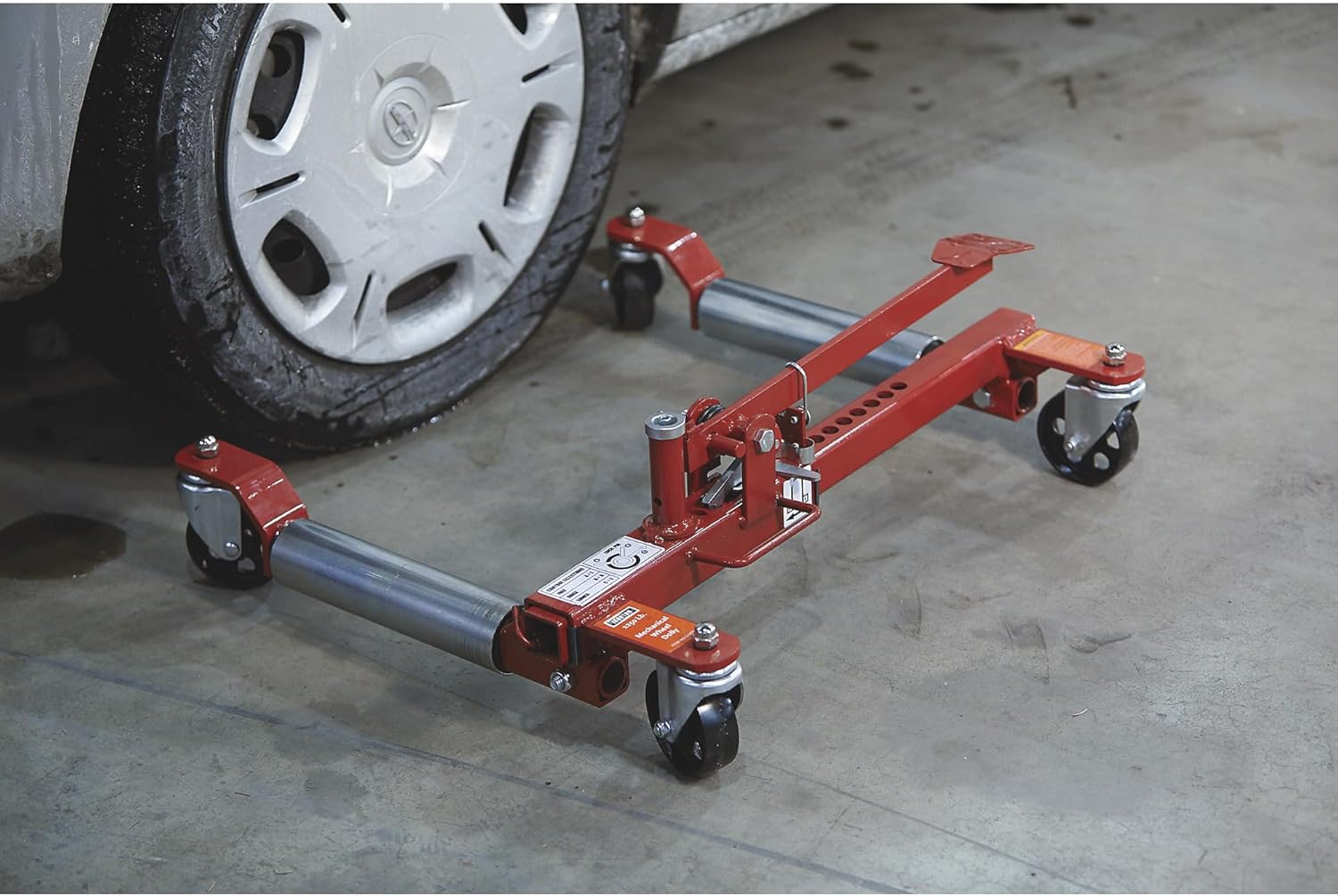 Ironton Heavy-Duty Mechanical Wheel Dolly - 1,250-Lb. Lift Capacity