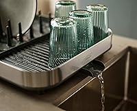 Vista 6 de Joseph Joseph Duo Expanding Dish Drying Rack with Removable Silverware Holder, Draining Spout, Stainless steel