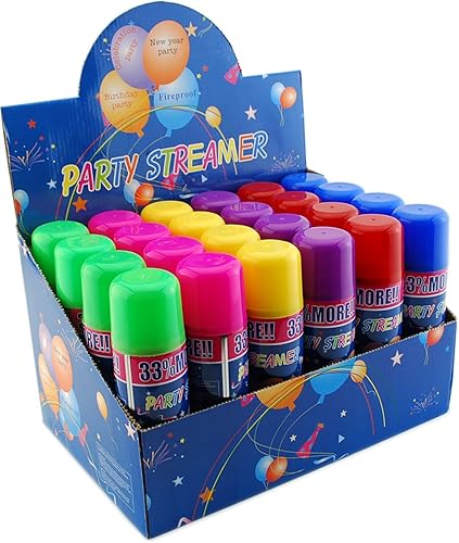 Miniatura 2 de Paquete de 48 lotes al por mayor: Party Crazy String Streamer Latas de aerosol Lote al por mayor