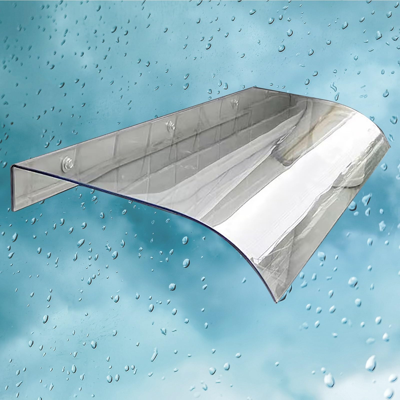 Auvent extérieur de porte avec protection UPF 50+ contre la pluie