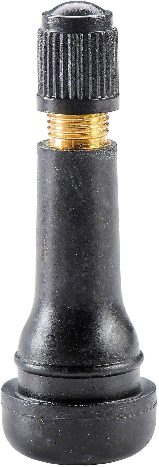 100x Rubber wheel valve TR414 partly assembled Perfect Equipment, Snap in tyre rubber valves with tyre valve dust caps