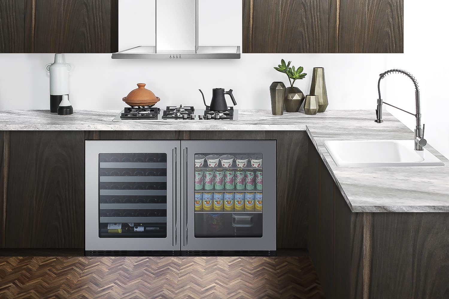 Summit 24” Beverage Center, Shallow Depth, Built-In Beverage Center, ADA Compliant, 3.25 Cu.Ft. Capacity, Stainless Steel - Asdg2411 on Fridge.com - View 5