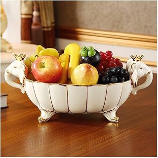 MSFCJR Ciotole di frutta in ceramica, ciotole del centrotavola, vassoi da snack, piatti del partito, piatti da porzione