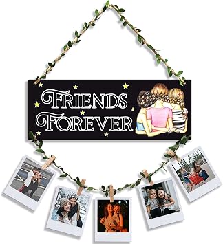 SEHAZ ARTWORKS Picture Frames Collage Wall Decor | Hanging Picture Frames | Photo Wall Display | Picture Collage Wall Decor | Photo String With Clips | Hanging Photo Display With Clips