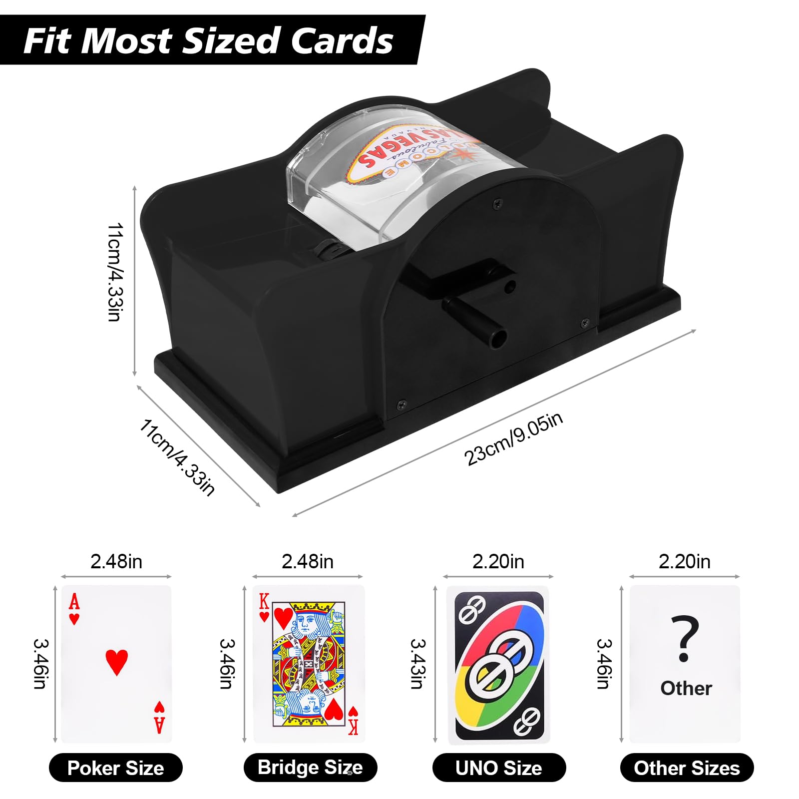 Mescolatore Carte Elettronico Relaxdays - Per Poker, Rummy, Con Beat, Nero - Foto 10