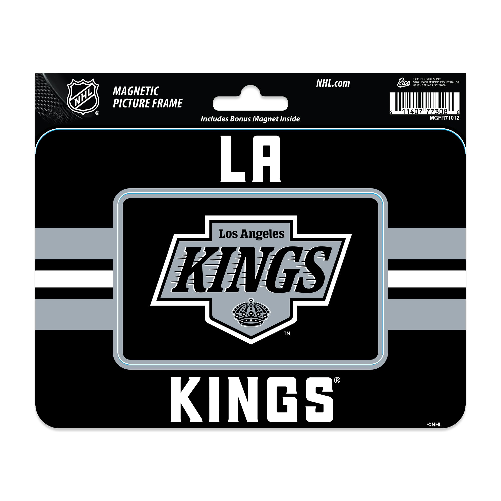 Rico Industries NHL Hockey Los Angeles Kings Stripes Magnetic Picture Frame (5