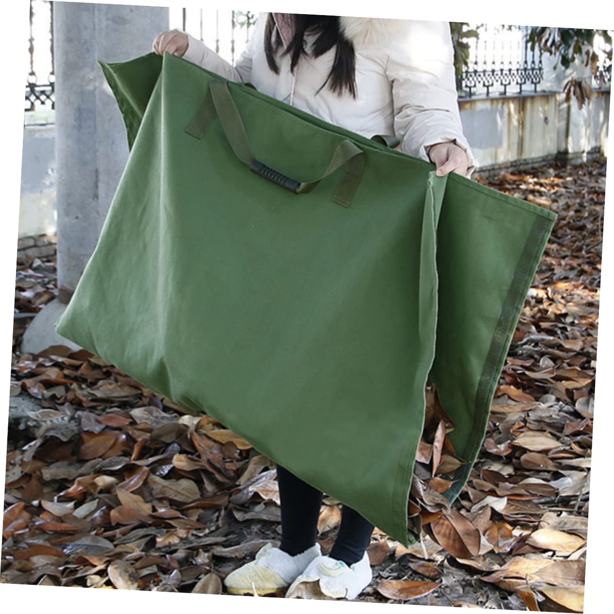 Bolsa Para Guardar De Jardín De Gran Capacidad Bolsa Para Desechos De Contenedor Recolección De Residuos De Jardín De Jardines y Limpieza De Caídas