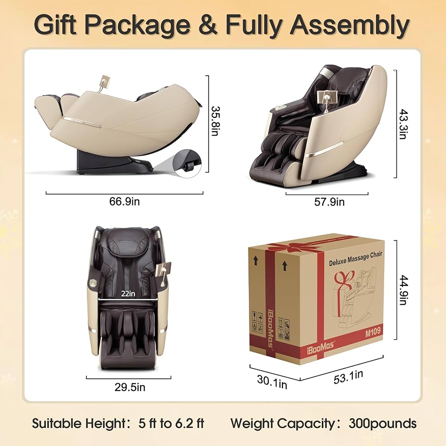 Amazon.com: iBooMas Massage Chair, 2025 SL-Track Zero