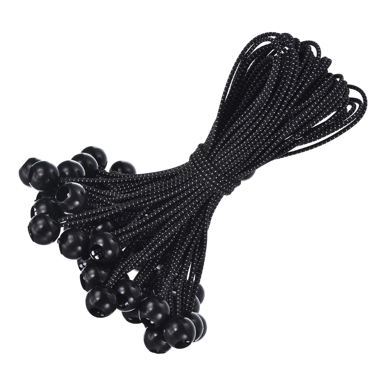 Cuerdas elásticas de lona YOKIVE perfectas para acampar al aire libre y fijar toldos negros