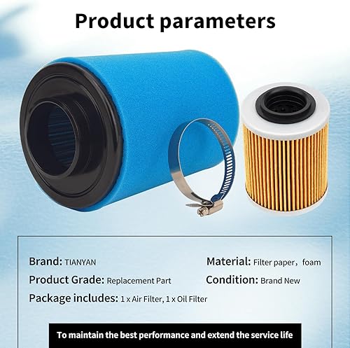 Miniatura 5 de Filtro de aire 0800-112000+kits de filtro de aceite 0800-011300 para CFMoto ZForce 800 EX SSV Trail EPS Sport 2015-2019 UForce 500 800 EX SSV