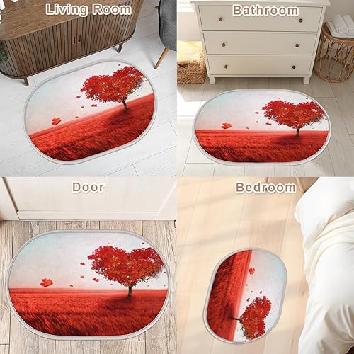 Miniatura 9 de Love Maple Tree Bathroom Rugs Bath Mat 15.7x23.6 in Extra Soft Shaggy Memory Foam Shower Rug Non Slip Absorbent Throw Rugs Machine Washable Plush