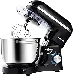 Stand Mixer, Aucma 6.5 QT 6-Speed Tilt-Head Electric Kitchen Mixer