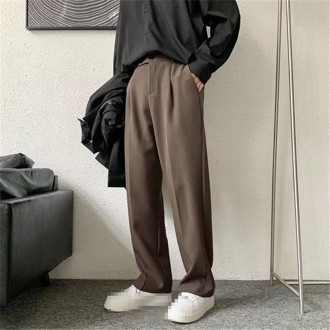Vogrtcc Pantalones De Traje De Hombre Pantalones De Vestir Pantalones Formales De Oficina Informales Rectos Sueltos