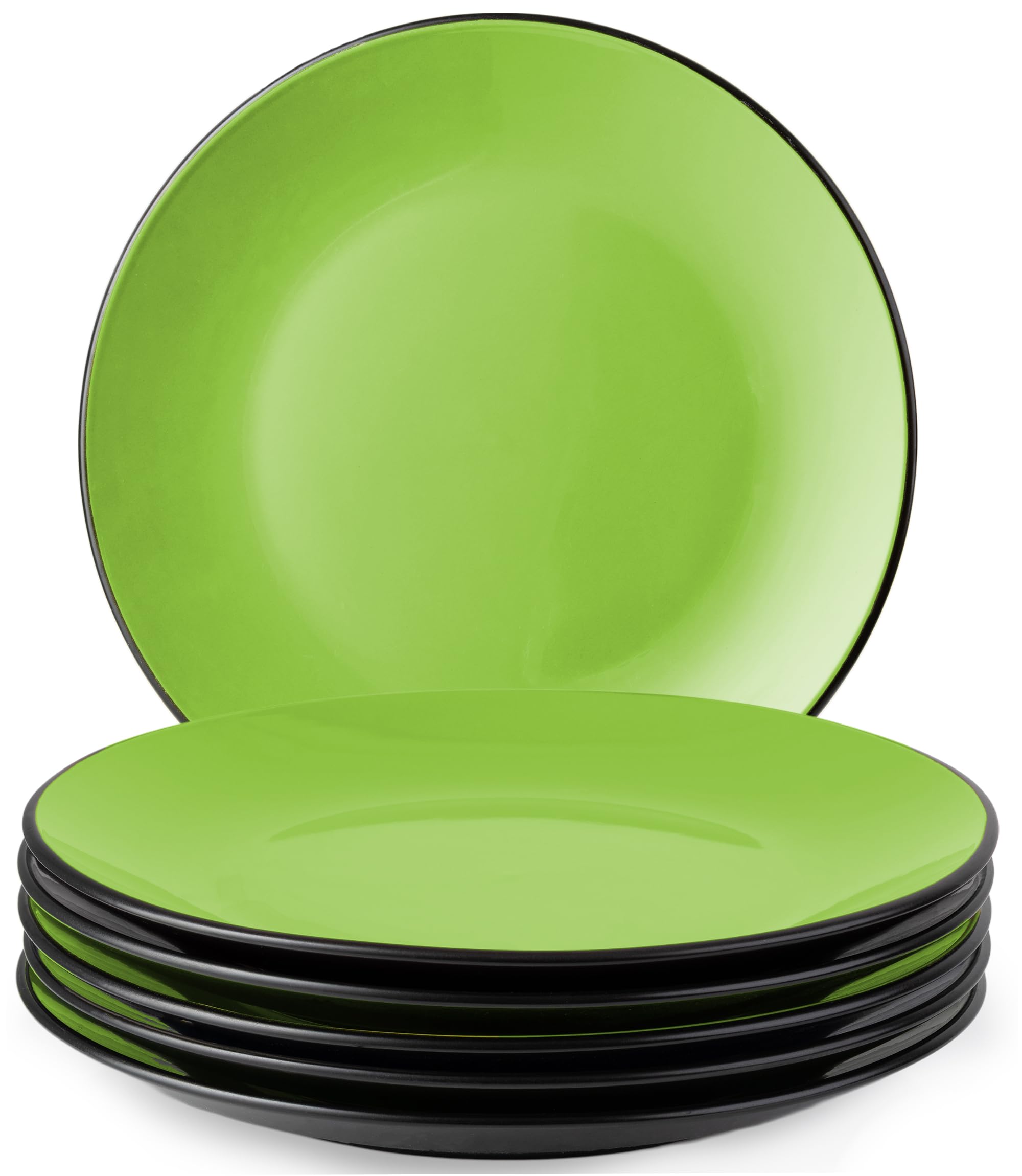MIAMIO - 6 x 500ml Juego De Cuencos/Tazones Exterior Negro Interior De Color - Le Papillon Colección (Multicolor) — view 29