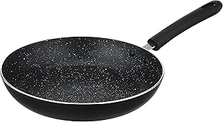 Amazon Brand - Solimo Nonstick Frying Pan with Granite Finish and 2-way Non-stick Coating, 24 cm (2.8mm Thickness, Inducti Price In India