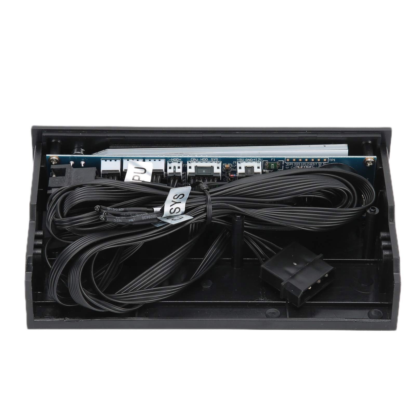 Controller di velocità della Ventola per Computer con Pannello LCD STW?5023 da 5,25 Pollici con Controllo della Temperatura CPU/HDD/SYS Migliora le Prestazioni del Tuo PC con