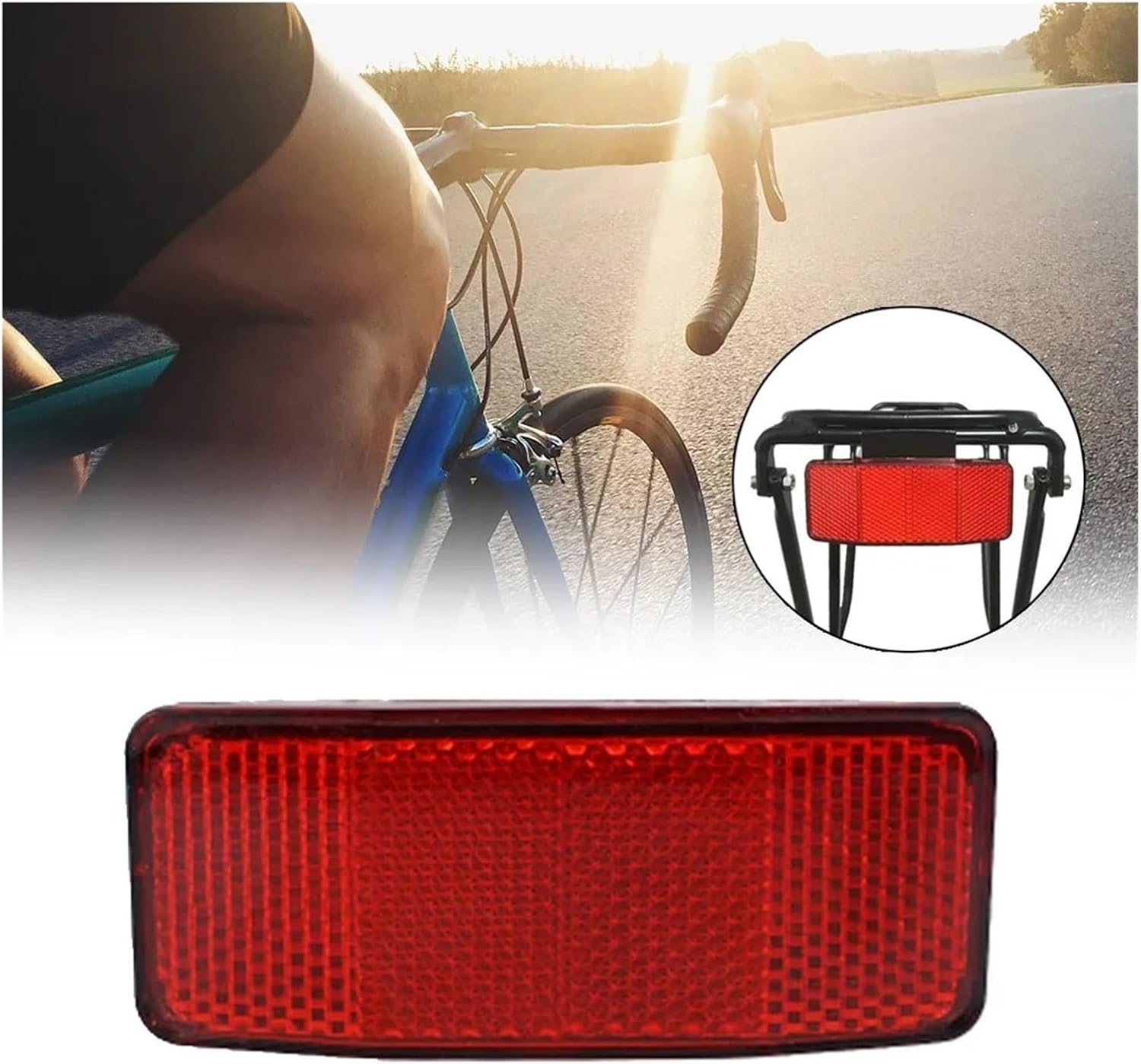 Handlebar Reflector 35 Pcs Bicycle Handlebar Reflector Set Scooter Off-Road Motorcycle Exterior Accessories (95x40mm)