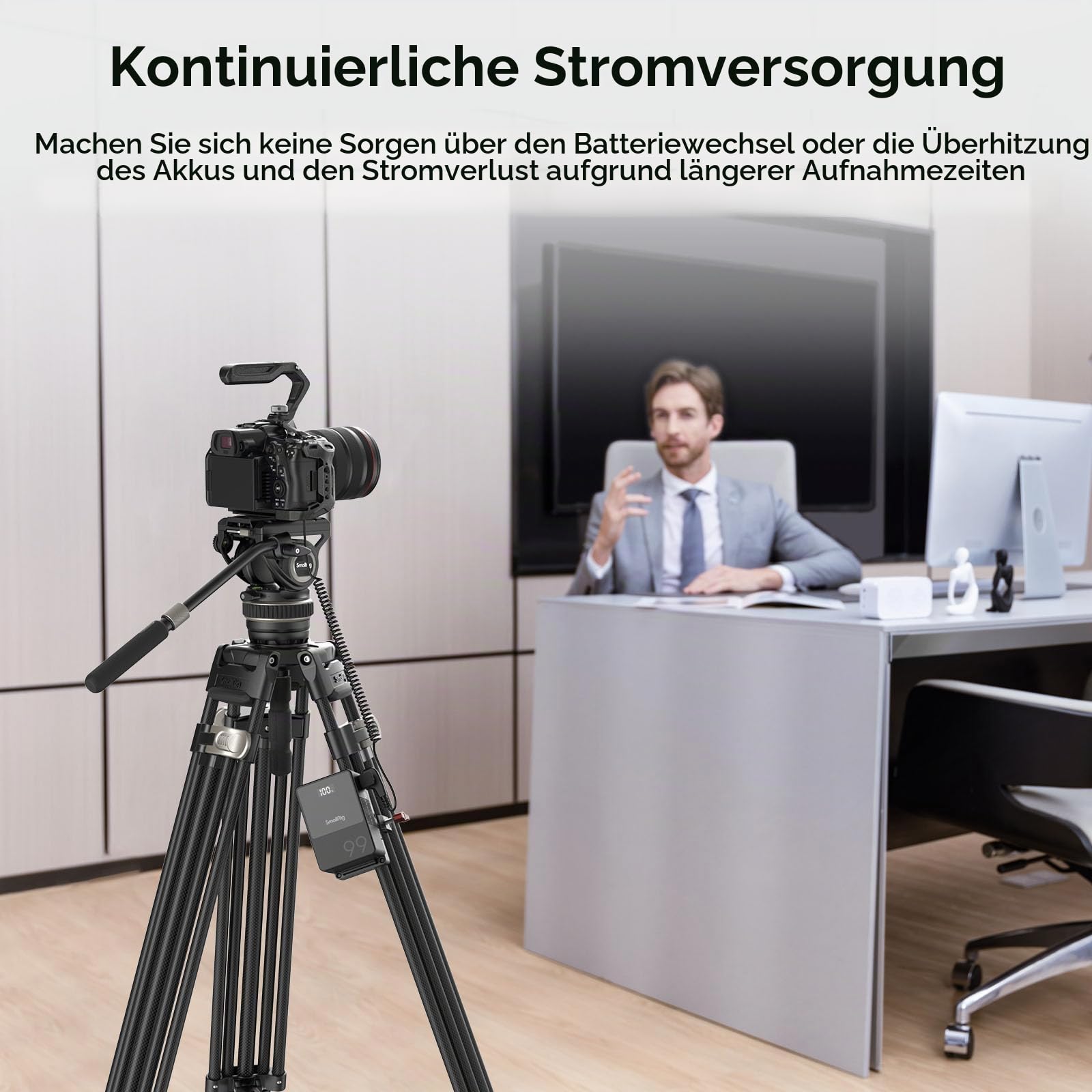 SMALLRIG D-TAP auf LP-E6NH Dummy-Akku, LP-E6NH Spiral-Stromkabel für Canon 5D Mark II, 5D Mark III, 5D Mark IV, 6D Mark II, R6 Mark III, R6 Mark II, 90D, XC10, XC15, 5DS, 5DSR, R, R5, R6, R7-4252