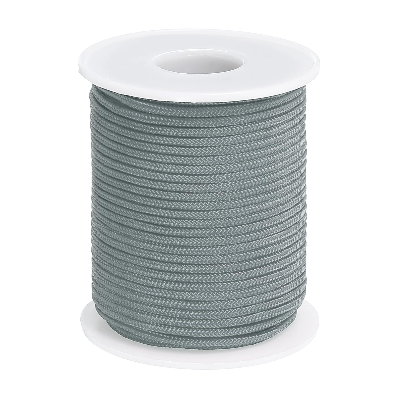 PATIKIL Nylon Cord 0.08 Inch (2mm) x 31 Yards, Bracelet String Braided Nylon Thread Chinese Knotting Cord for Jewelry Making Beading Necklaces Blind Wind Chimes, Dark Gray