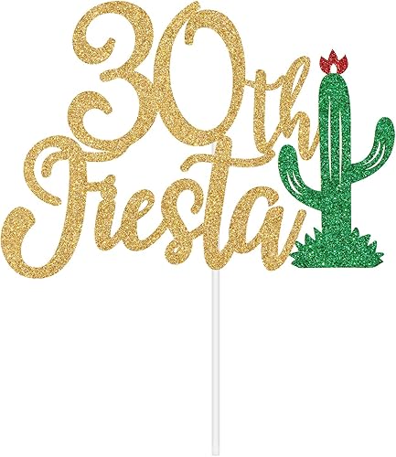 Miniatura 2 de Decoración para tartas con temática de 30 años, diseño de cactus 1993, Dios To My 20s, Feliz 30 Cumpleaños, decoración de pastel con temática de