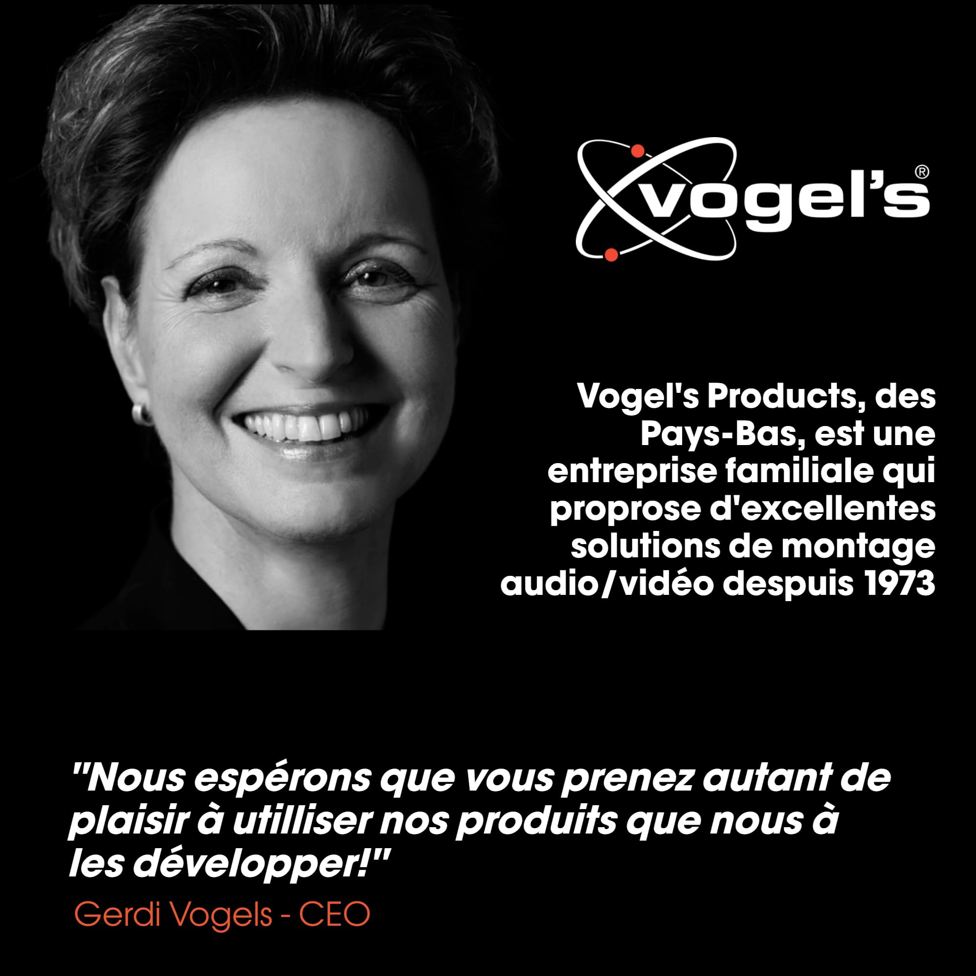 Vogel's Elite TVM 5405, Support Mural TV extrêmement Plat pour téléviseurs de 32 à 77 Pouces, Max. 75 kg, Support TV Max. VESA 400x400, Universellement Compatible, Distance au Mur de Seulement 1,5 cm.