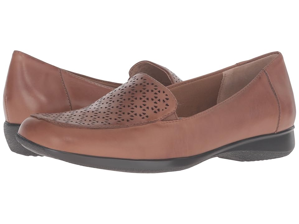 

Trotters Jenn Laser (Rust Soft Nappa Leather/Bronze Metallic) Women's Slip on Shoes, Brown