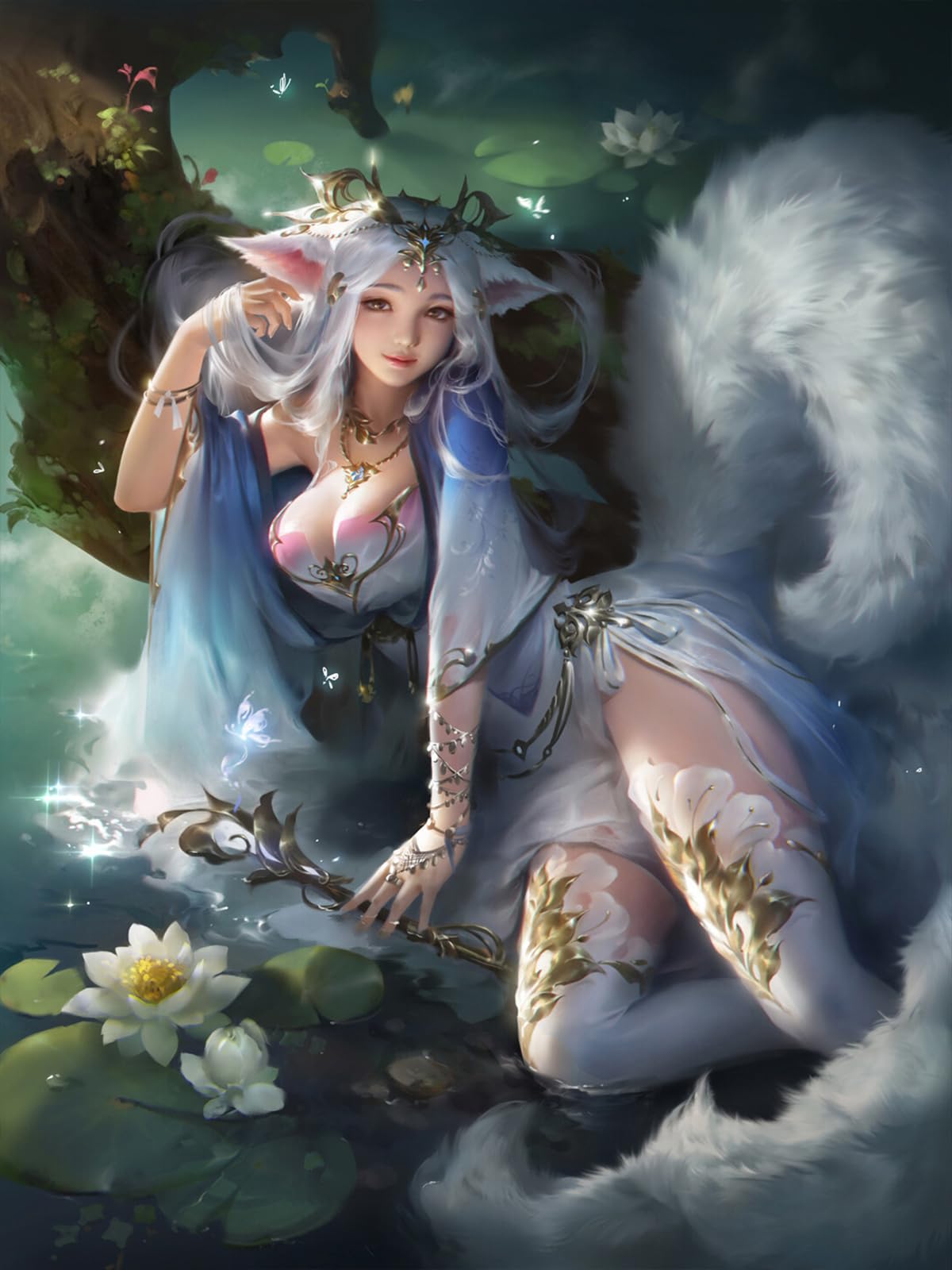 1000 Pieces Jigsaw Puzzle for Adults,Magician Fairy Tale elf Wood Jigsaw Puzzle,Brain Challenge Educational Game Relaxation Family Activity Pastime